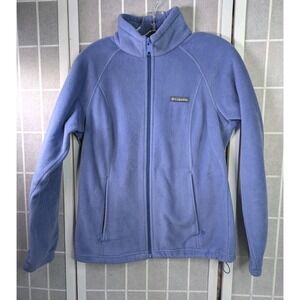 Columbia Women's Benton Springs Fleece Jacket Medium Full Zip Activewear Blueish